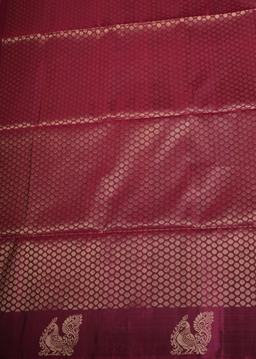 Blue Soft Silk Saree with Pink Swan Border