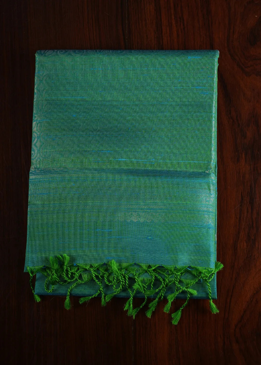 Light Green Ahimsa Jute Silk Saree