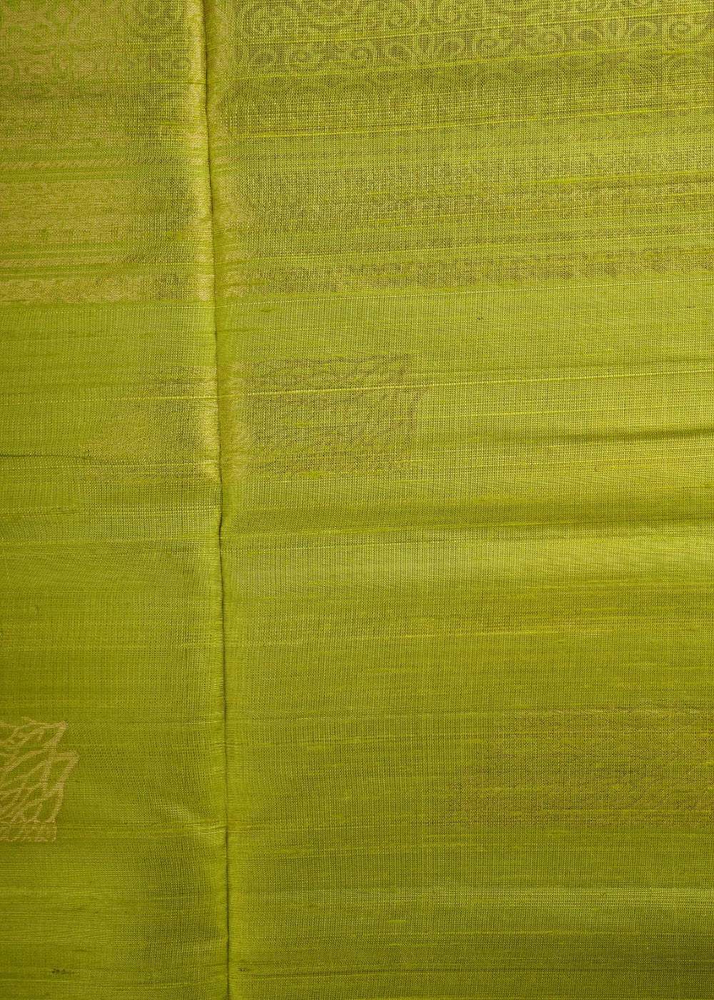 Fluorescent Green Ahimsa Jute Silk Saree