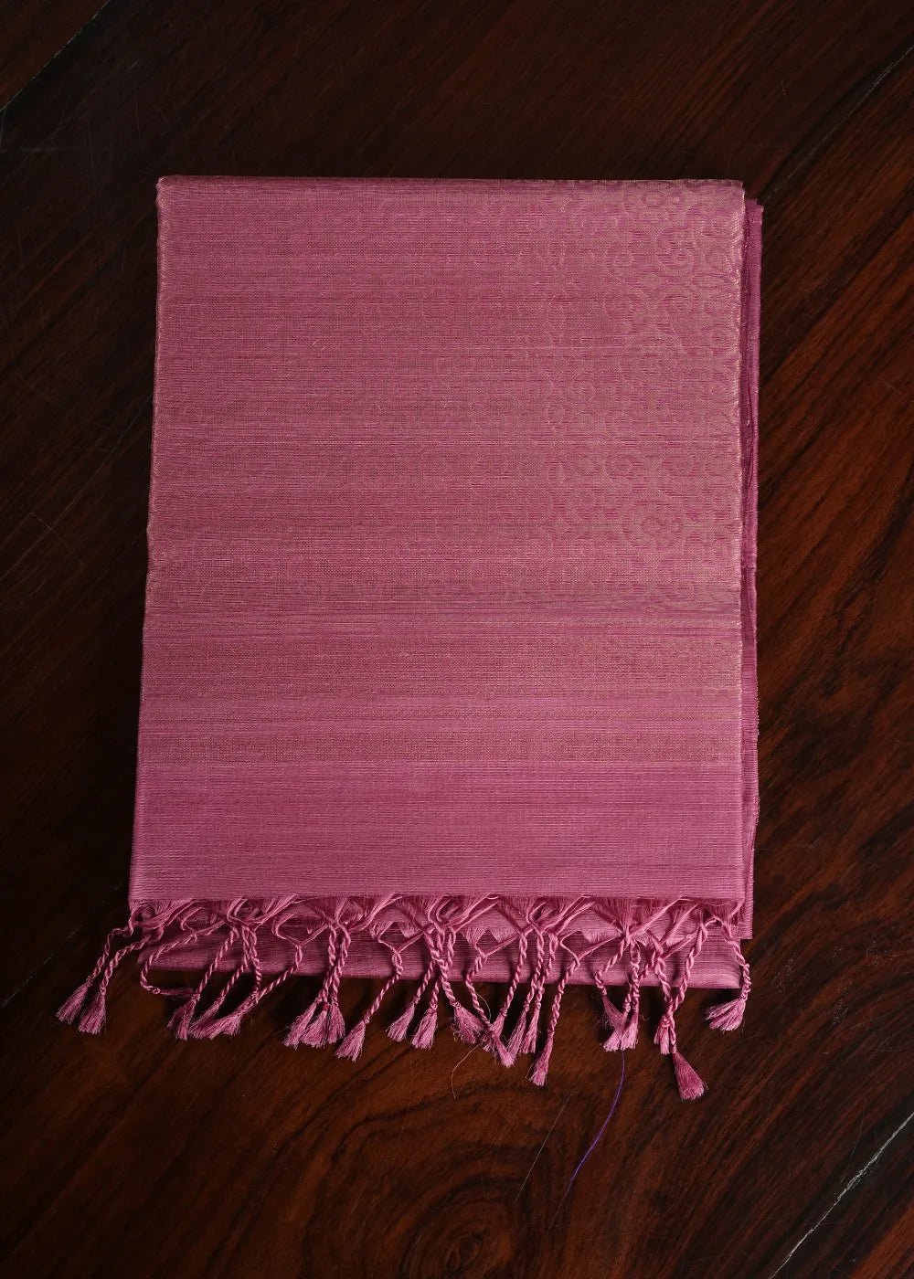 Pink Ahimsa Jute Silk Saree